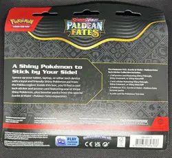 Pokemon TCG Paldean Fates Tech Sticker Collection - Greavard - 3 Booster Packs - Image 2