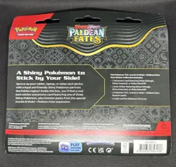 Pokemon TCG Paldean Fates Tech Sticker Collection - Maschiff - 3 Booster Packs - Image 2