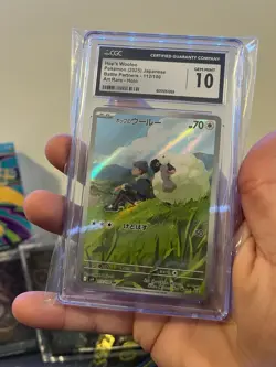 Pokemon Hop's Wooloo 112/100 Sv9: Battle Partners Art Rare CGC 10 Holo Japanese - Image 1