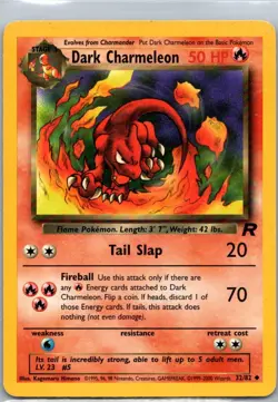 Pokemon TCG Dark Charmeleon 32/82 Team Rocket LP - Image 1