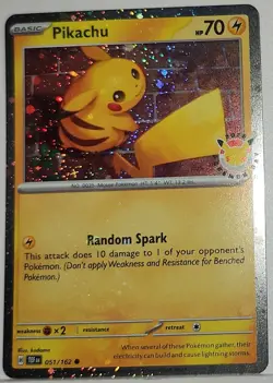 Pikachu 🌀 Cosmos Holo Heavily Bleeded Error Rare Pokemon Day Promo 2026 ✨ - Image 1