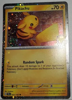 Pikachu 🌀 Cosmos Holo Heavily Bleeded Error Rare Pokemon Day Promo 2026 ✨ - Image 2