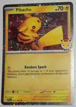 Pikachu 🌀 Cosmos Holo Heavily Bleeded Error Rare Pokemon Day Promo 2026 ✨ - Image 4