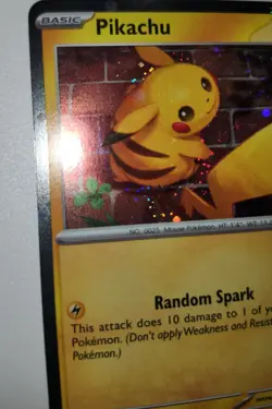 Pikachu 🌀 Cosmos Holo Heavily Bleeded Error Rare Pokemon Day Promo 2026 ✨ - Image 5