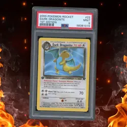 Pokemon Team Rocket DARK DRAGONITE 22/82 1st Edition PSA 9 - Image 1