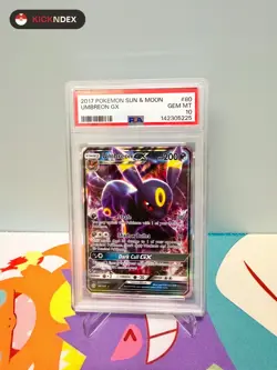 PSA 10 🟣 Pokemon Sun And Moon Base Set Umbreon GX 80/149 - Image 1