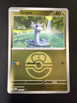 Dratini 150/217 - Love Ball Reverse Holo - Pokemon TCG: Ascended Heroes NM - Image 1