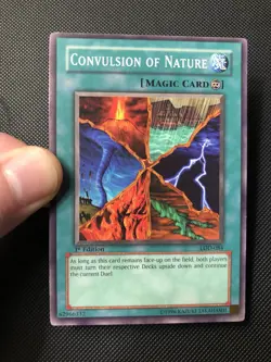 Yugioh Convulsion of Nature LOD-084 1st Edition Common NA English Vintage - Image 1
