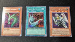Yu-Gi-Oh! SDD Foil Lot - Sinister Serpent, Harpie's Feather Duster, Valkyrion - Image 1
