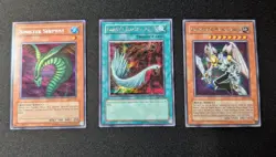 Yu-Gi-Oh! SDD Foil Lot - Sinister Serpent, Harpie's Feather Duster, Valkyrion - Image 2