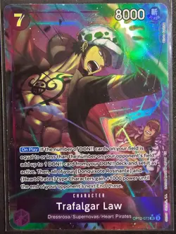 One Piece - TRAFALGAR LAW (OP12-073 ALT ART) Foil *MINTY* - Image 1