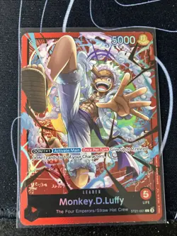 One Piece TCG Monkey D Luffy ST21-001 Leader Alt Art Starter Deck EX: Gear 5 - Image 1