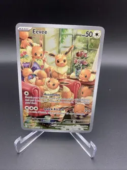Pokemon TCG Eevee 188/167 Twilight Masquerade Illustration Rare NM Card - Image 1