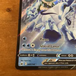 Pokemon Card Ice Rider Calyrex V 045/198 SWSH06: Chilling Reign NM ⭐99p Start⭐ - Image 2