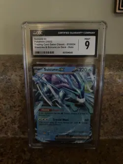 CGC 9 Suicune ex 010/034 Holo Trading Card Game Classic Pokemon TCG 2023 - Image 1