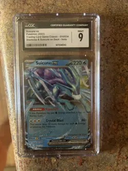 CGC 9 Suicune ex 010/034 Holo Trading Card Game Classic Pokemon TCG 2023 - Image 3