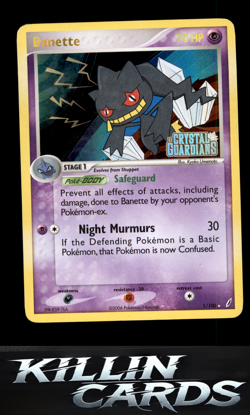 Reverse Holofoil Banette 1/100 Pokemon Holo Rare Crystal Guardians Card LP - Image 1