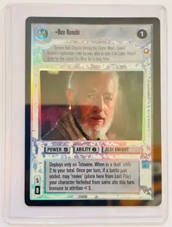 STAR WARS CCG - Ben Kenobi, Obi-Wan Rare Foil Card - Reflections - Decipher 1999 - Image 1