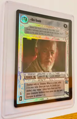 STAR WARS CCG - Ben Kenobi, Obi-Wan Rare Foil Card - Reflections - Decipher 1999 - Image 2