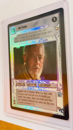 STAR WARS CCG - Ben Kenobi, Obi-Wan Rare Foil Card - Reflections - Decipher 1999 - Image 3