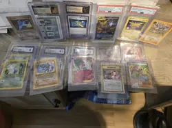 Pokemon Mixed Lot CGC Pristine 10 PSA 9 + SAR SR Japanese Raw, 16 Total Cards - Image 1