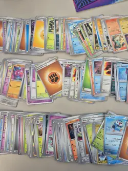 Pokemon TCG Bulk Bundle 250 Random Cards Job Lot + Tin + Stickers + Coin #3 - Image 3