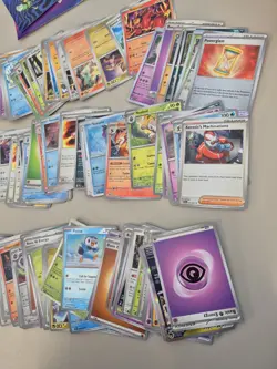 Pokemon TCG Bulk Bundle 250 Random Cards Job Lot + Tin + Stickers + Coin #3 - Image 4