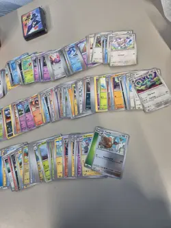 Pokemon TCG Bulk Bundle 280 Random Cards Job Lot + Tin + Card Sleeves #7 - Image 2
