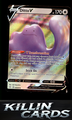 Ditto V 050/072 Pokemon Ultra Rare Shining Fates Card NM - Image 1