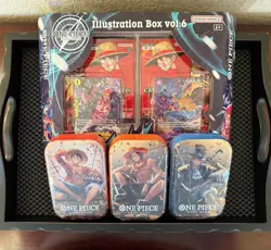 New Bandai Namco One Piece Card Game Illustration Box vol.6 & Vol.2 Tin Packs(3) - Image 1