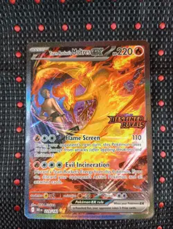 Pokemon TCG Team Rockets Moltres EX Destined Rivals Card 229/182 SIR Stamped - Image 1