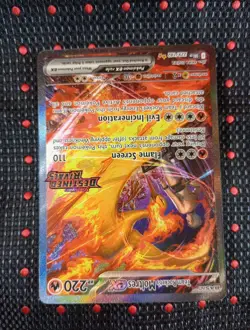 Pokemon TCG Team Rockets Moltres EX Destined Rivals Card 229/182 SIR Stamped - Image 2