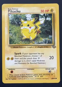 VINTAGE Pokemon Card Pikachu Jungle 60/64 Regular MP - Image 1