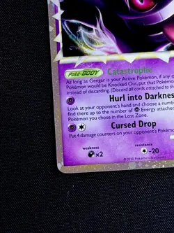 Gengar Prime HeartGold SoulSilver Triumphant Holo Card Pokemon EX/NM Condition - Image 5