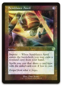 Semblance Anvil #52 (Foil) (NM) Brothers' War BRR Magic MTG - Image 1