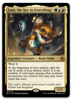 Loot, the Key to Everything #21 (NM) Thunder Junction BIG Magic MTG - Image 1