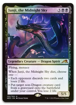 Junji, the Midnight Sky #102 (Foil) (NM) Kamigawa Neon Dynasty NEO Magic MTG - Image 1