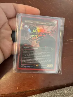 FOIL - Ravenous Tyrannosaurus (Borderless) Univ. Beyond: Jurassic Pikachu World. - Image 1