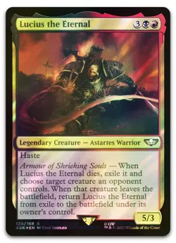 Lucius the Eternal (Surge Foil) #130 (NM) Warhammer 40,000 40K Magic MTG - Image 1