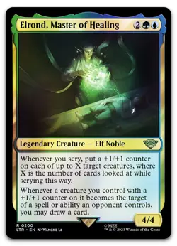 Elrond, Master of Healing #200 (Foil) (NM) Lord of the Rings LTR Magic MTG - Image 1