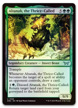 Altanak, the Thrice-Called #166 (Foil) (NM) Duskmourn DSK Magic MTG - Image 1