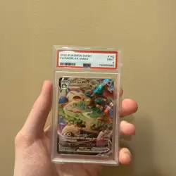 Pokemon TCG Snorlax VMAX 142/202 Sword And Shield Full Art - PSA 9 - Image 1