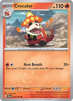Normal - Crocalor - 030/191 - SV08: Surging Sparks - NM - Image 1