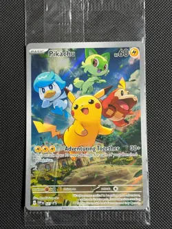 2# Pokemon Cards Pikachu SVP 027 Scarlet & Violet Promo SEALED - Image 1