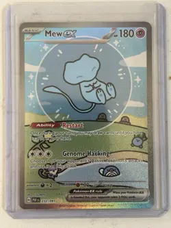 Pokemon Mew ex Full Art Holo SV: Paldean Fates 232/091 2024 - Image 1
