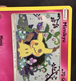 Mimikyu SM163 Holo Black Star Promo Sun Moon Pokemon NM Mew Tail HD Galaxy Swirl - Image 4