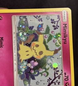 Mimikyu SM163 Holo Black Star Promo Sun Moon Pokemon NM Mew Tail HD Galaxy Swirl - Image 5