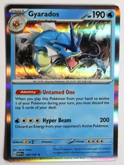 Pokemon TCG Gyarados - 130/165 Scarlet & Violet 151 Holo Rare - Image 1