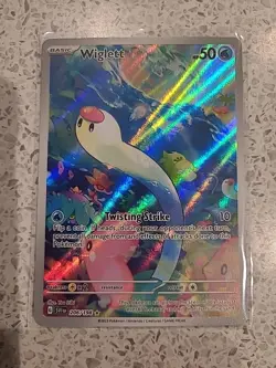 Pokemon TCG Wiglett 206/198 Illustration Rare Secret Rare Scarlet & Violet - Image 2
