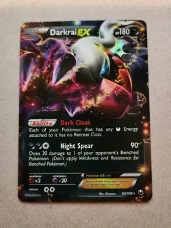 Darkrai EX 63/108 Dark Explorers Holo Pokemon TCG LP - Image 1